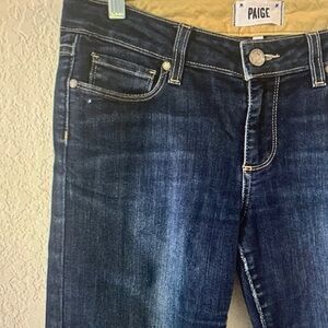 PAIGE Women's Dark Blue Skinny Jeans
